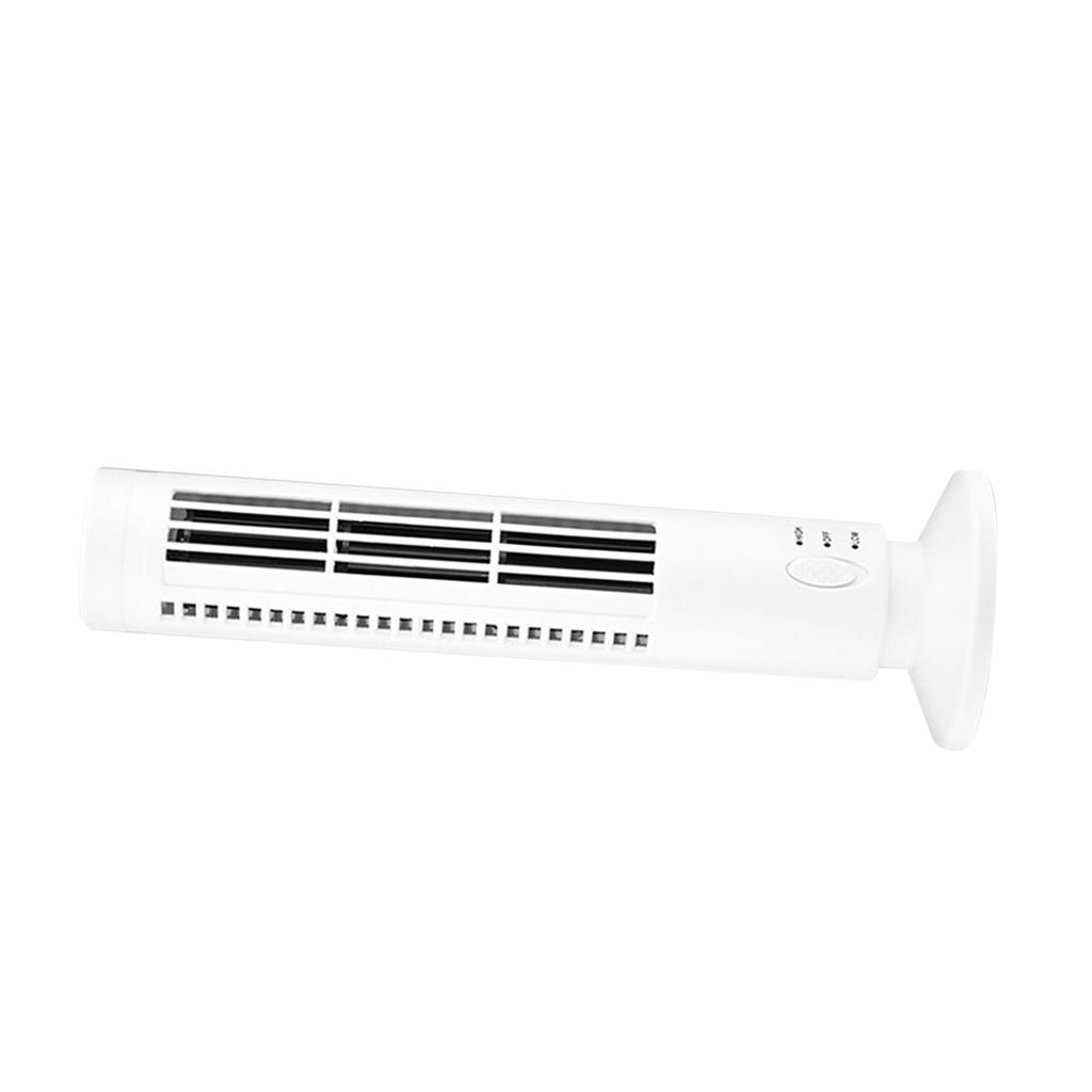 Desktop Tower Fan Bladeless Vertical Electric Fan for Study Dorm USB Plug In 5V