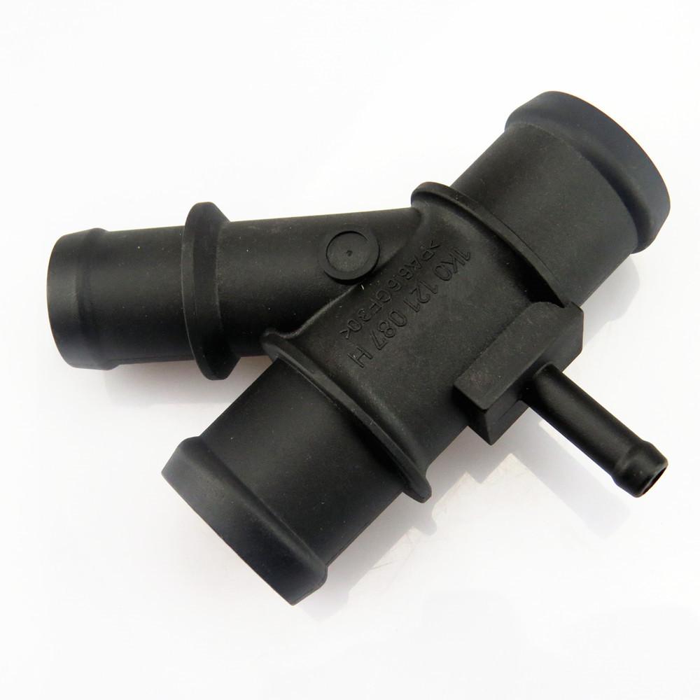 FHAWKEYEQ Engine Radiator Coolant Hose Connector New For VW Passat Golf Jetta A3 TT 1K0 121 087 H 1K0 121 087H