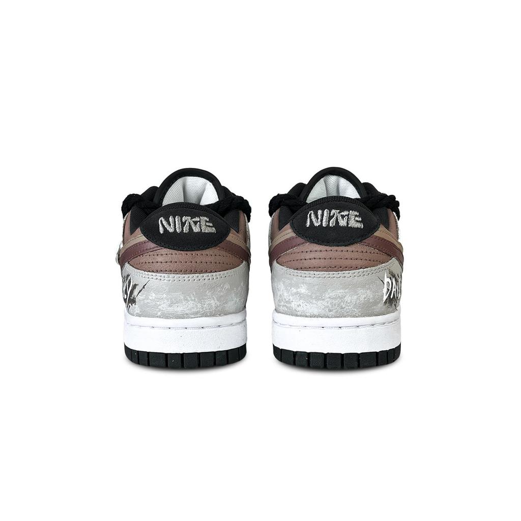 Nike Dunk Wear Resistant And Lightweight Low Top Skateboard Shoes Unisex Gray HV1800-101(Team257-)