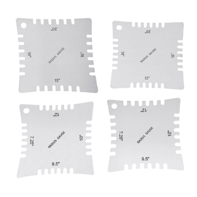 High Precisions Guitar Neck Radius Gauge with Smooth Designs Prevents Scratches Suitable for Setups and Maintenance