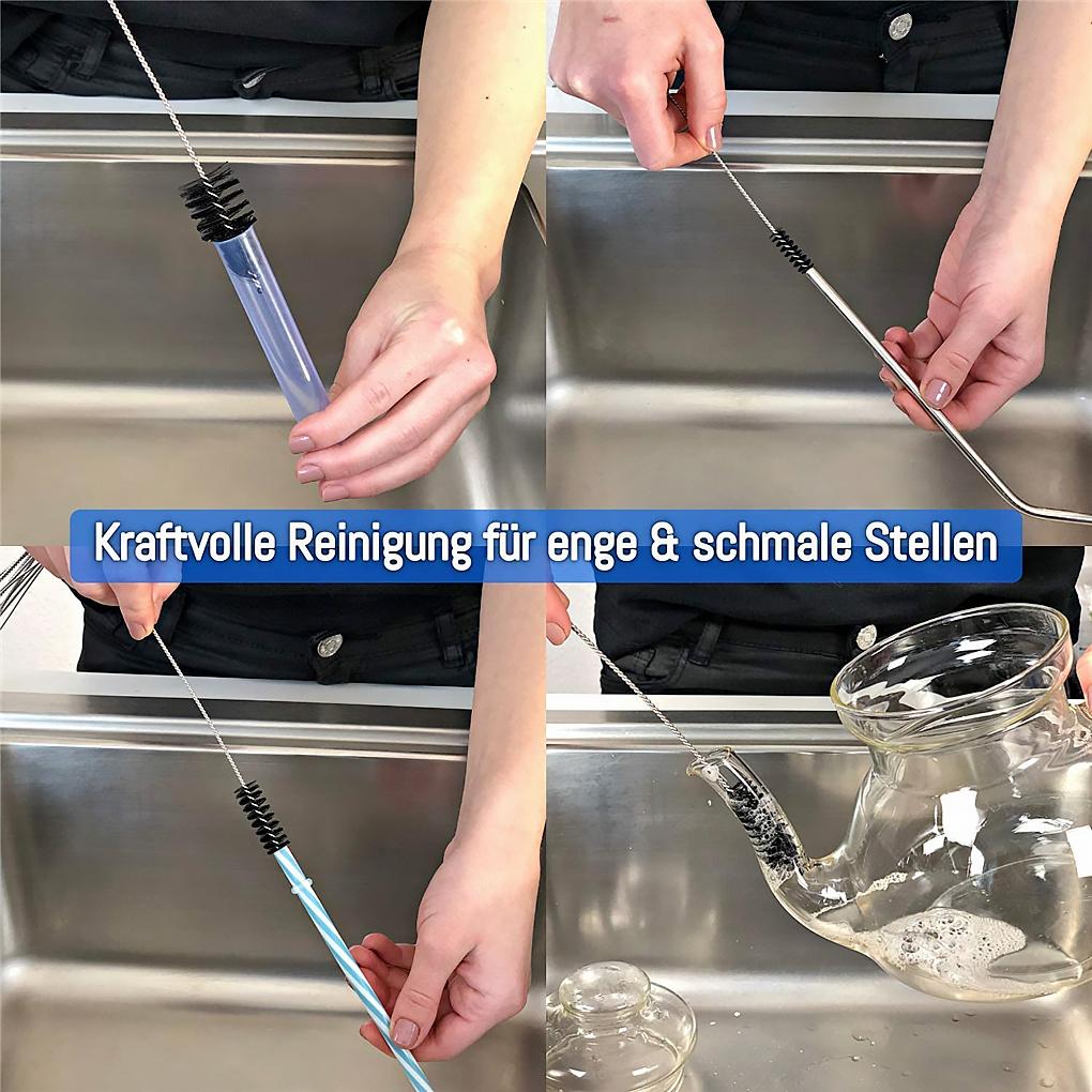 Coffee Machine Tube Brush Cleaning Nylon Brush for Drinking Straw Household Cup Bottle Scrubber