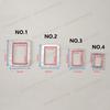12PCS Alloy Square Porthole w PVC Lens Model Miniature Boat Windows Length 20/17/14.5/11.5mm for Simulated Ship Decorative Parts