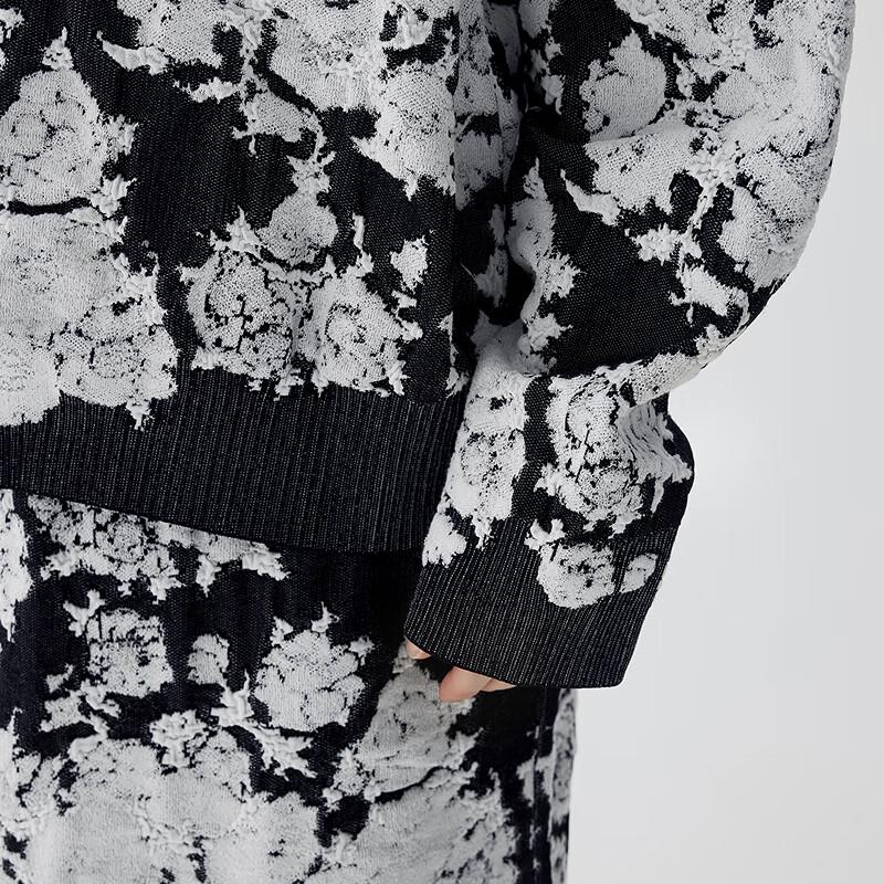 JNBY 2025 Spring Turn-down Collar Knit Sweater