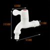 20mm Plastic Faucet Household Faucet Outdoor Balcony Ordinary Switch Bathroom Quick Opening Plastic Faucet