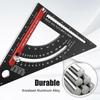Speed Carpenters Square Tool Adjustable Square Carpentry Aluminium Layout Rafter Square Triangle Ruler, 7 Inch