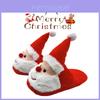 Christmas-themed Fuzzy Slippers For Kids And Women With Memory Foam And Anti-slip Sole