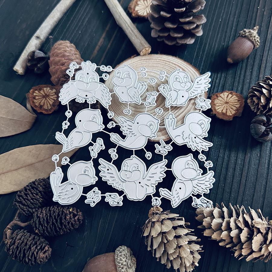 9pcs/set Birds Metal Cutting Dies Cut Die Mold Decoration Scrapbook Paper Craft Embossing Folder Photo Album Decorative Craft