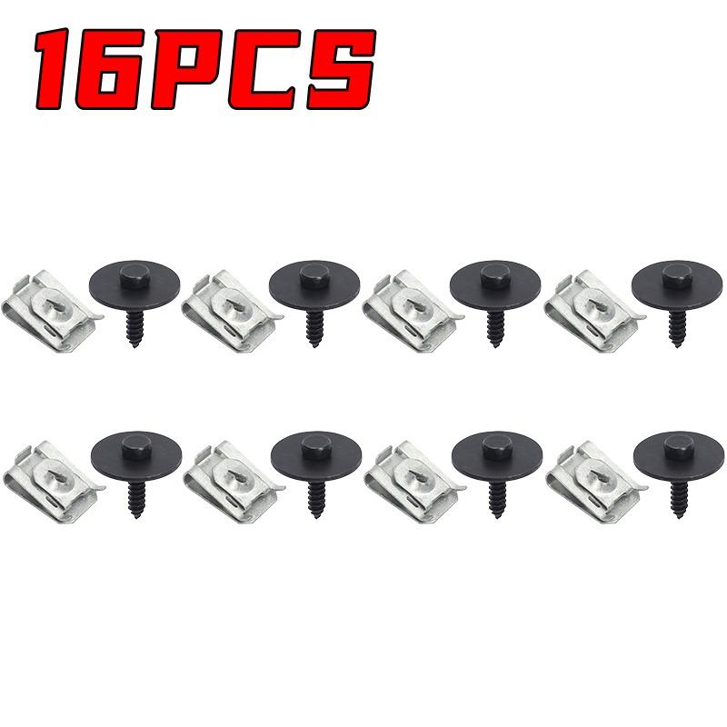 Screw and Self-Locking U-Nut Kit Auto Bumper Cover and Fender Liner Fender for BMW 07149126886 07146951655 Nut Bolt Accessories