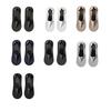 1 Pair Men Low Cut Socks Non-slip Breathable Sweat-Absorbent Shallow Mouth Cotton Socks Summer Stretchy Solid Color No Show Socks