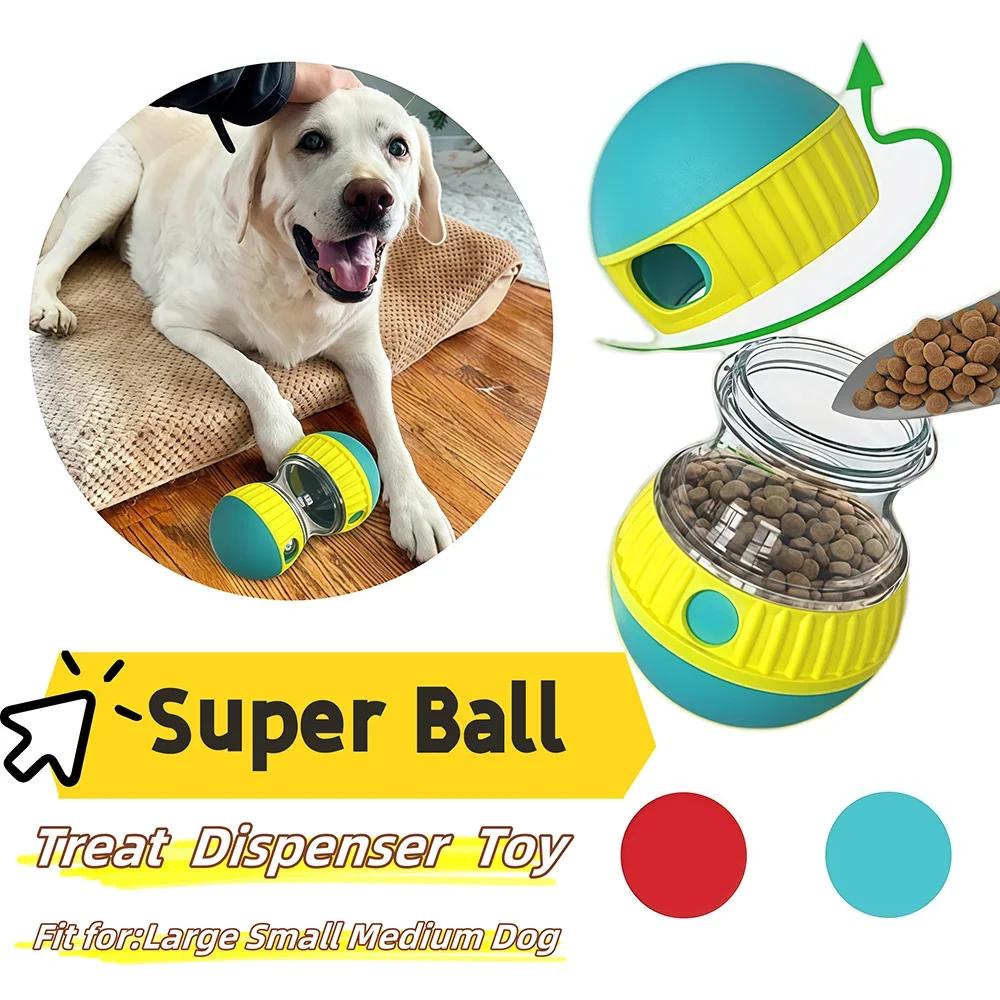 Interactive Dog Toy for Small Medium Large Dogs Cats Treat Dispenser Leaking Food Slow Feeder Pets Ball Toys Labrador Supplies