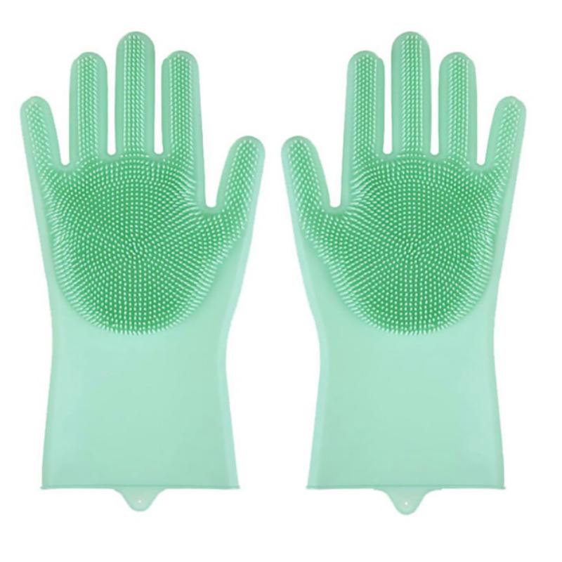 Pet Grooming Bathing Gloves Dog Cat Bathing Shampoo Scrubber Magic Massaging Cleaning Cleanner Sponge Silicon Hair Removal Glove