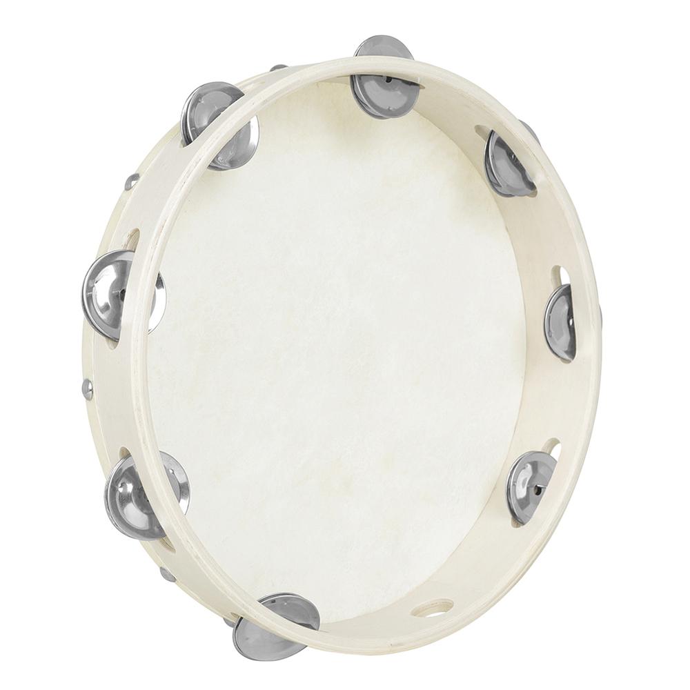 10 Inch Orff Tambourine Sheepskin Handshake Drum Children's Musical Instruments Tambourine Suit For Kids Enlightenment Education