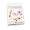 100Pcs Plastic Bags Thank You Cookie&Candy Bag Self-Adhesive for Wedding Birthday Party Gift Bag Bis