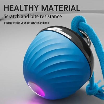 Creative Intelligent Dog Ball Imitation Mouse Bite Resistant Automatic Moving Bouncing Ball LED Lighting Automatic Bouncing