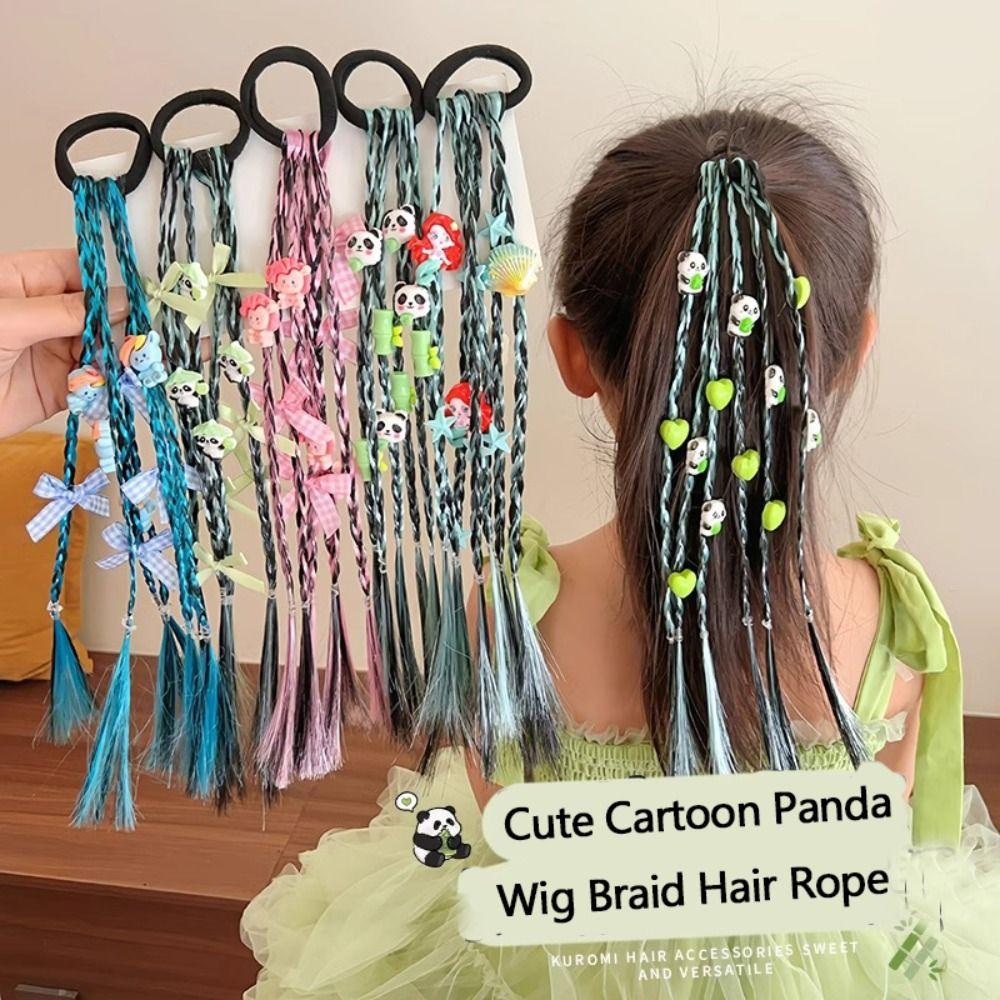 

Cute Hair Rope Cartoon Panda Hair Accessories New Rubber Bands for Girls A