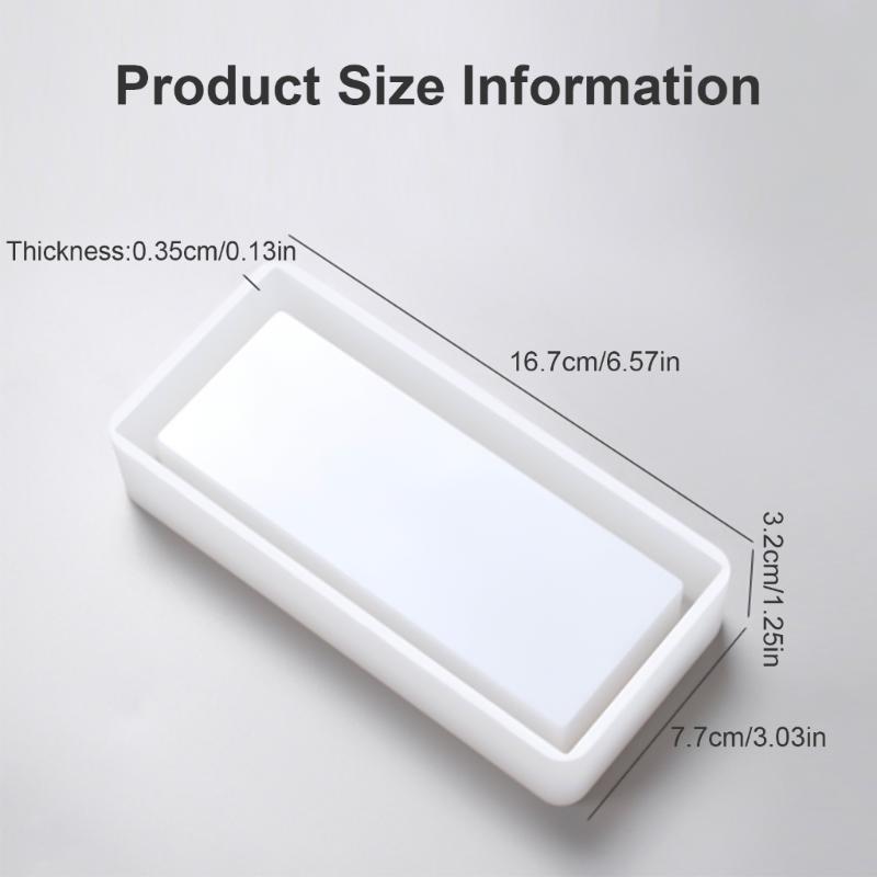 Rectangular Storage Box Silicones Mold Concrete Cement Making Mould Organizers Case Plaster Epoxy Resins Molds Home Decors