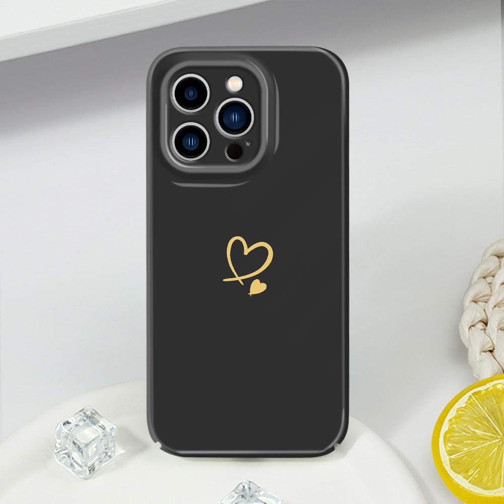 Simple Love Phone Case For iPhone 13 12 11 7 8 6 6S Plus Pro Max Mini X XS XR SE 2020 2022 Film Hard Cover
