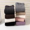 Stylish Children's Knee High Socks Soft and Breathable Above Knee Stockings Solid Non Slip Thickened Bottom Warm Socks