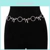 Minimalistische Schmetterlingsschleife Metall-Hüftkette Für Damen Mit Schlankmachendem Design Für Den Sommer