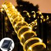 Solar LED Fairy String Lights Outdoor Garden Party Wedding Decoration Clear Tube Tree Wrap Lighting