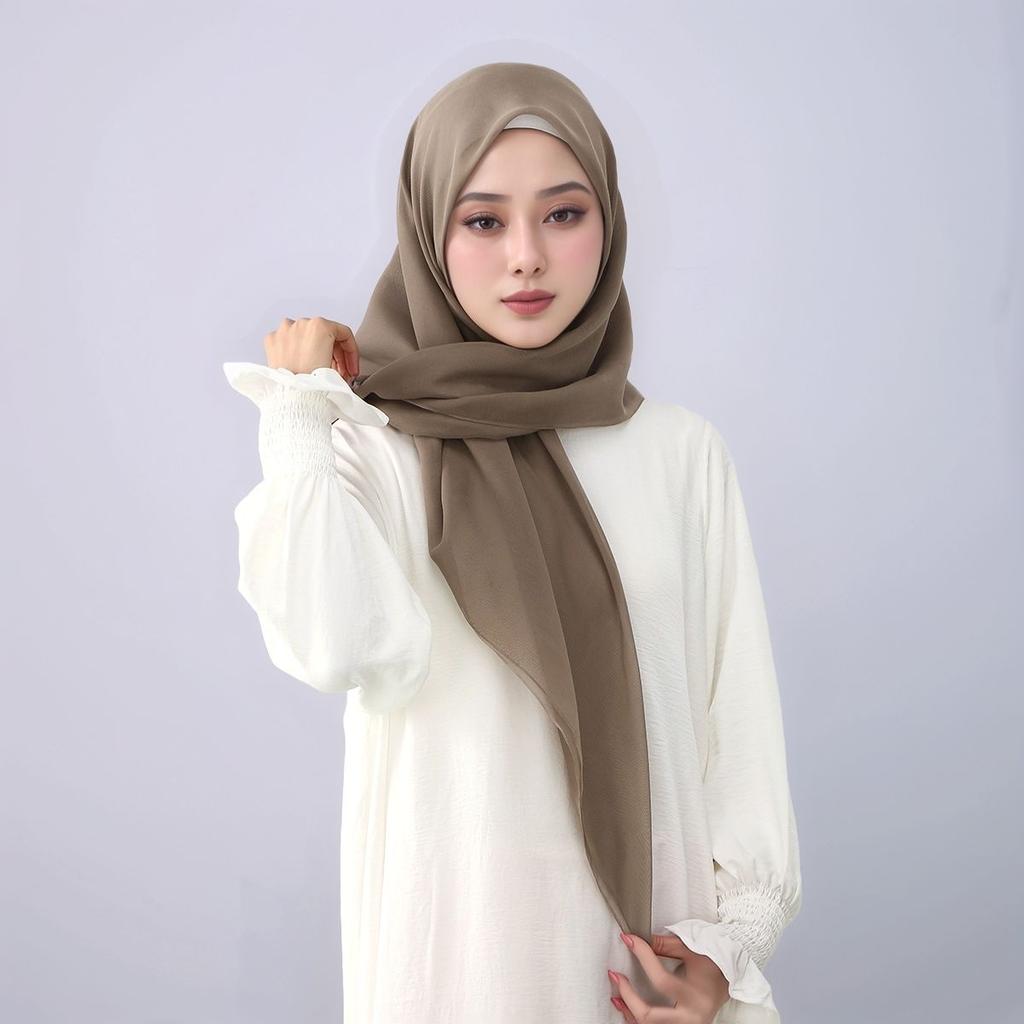 Ramadan 110Cm Solid Viscose Square Scarf Muslim Hijab For Women Breathable Headscarf Shawl Wrap New Fabric Turban Neckerchief