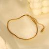 Gold Geometric Plain Ring Bracelet Is Simple And Does Not Fade 316 Material Jewelry Women'S Niche Titanium Steel