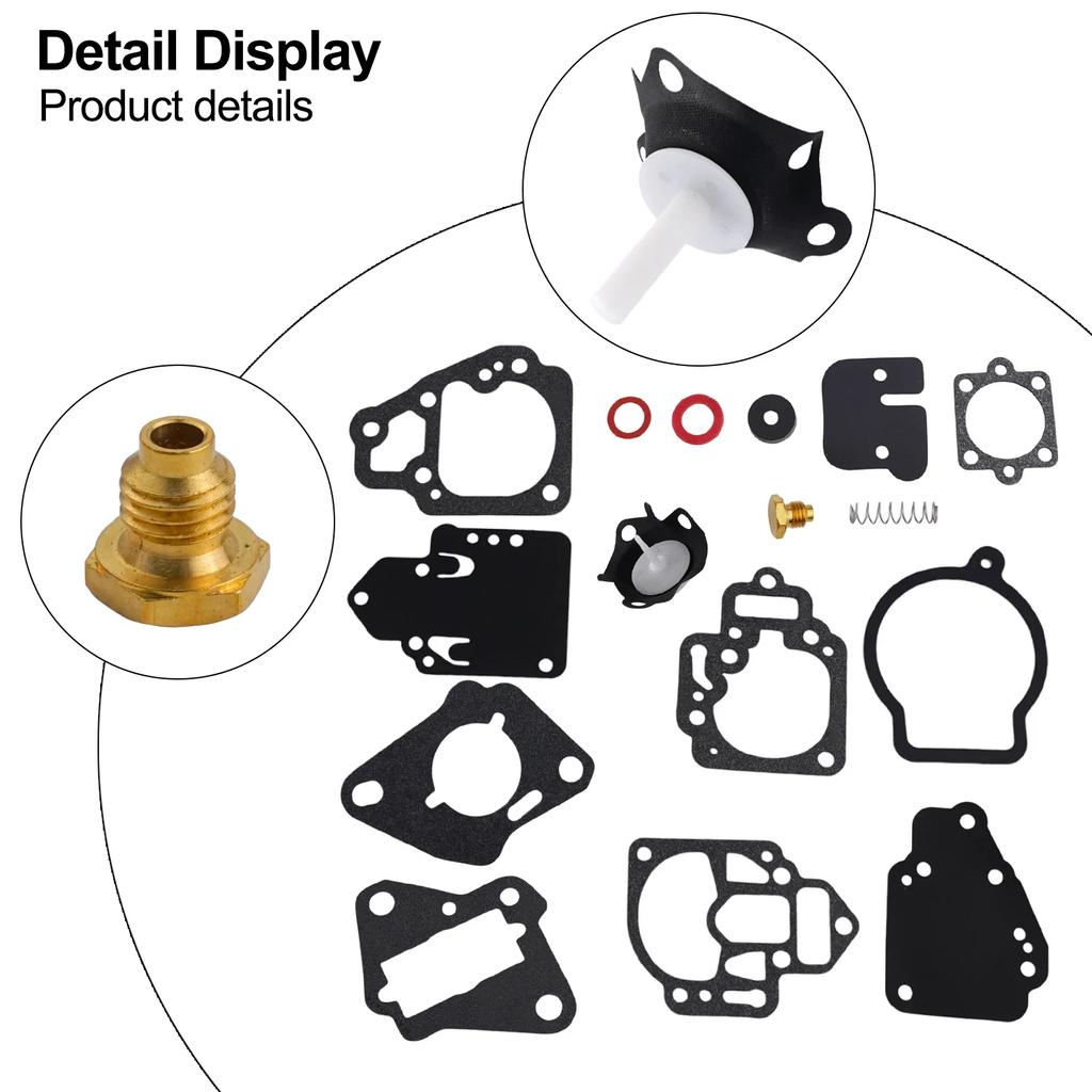 1set Carburetor Repair Kit For Mercury For Mariner 6HP 8HP 9.9HP 10HP 20HP 25HP Outboard Marine Engine Boats Motor
