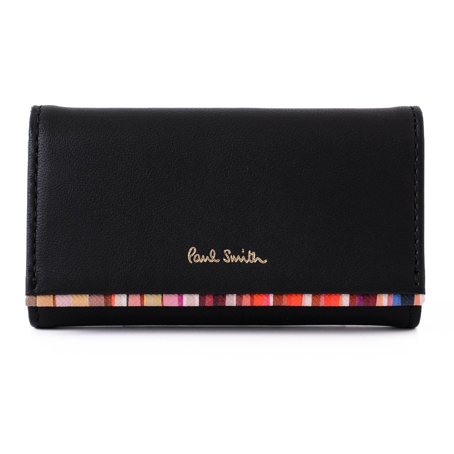 

Paul Smith Чехол для ключей из натуральной кожи с отделкой полоской Crossover/Ключ (черный) чёрный