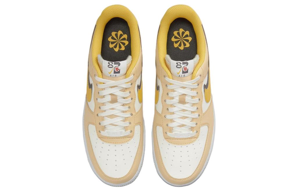 Nike Air Force 1 Low '07 Lx '82 Double Swoosh Sail Yellow Ochre Women's DX6065-171