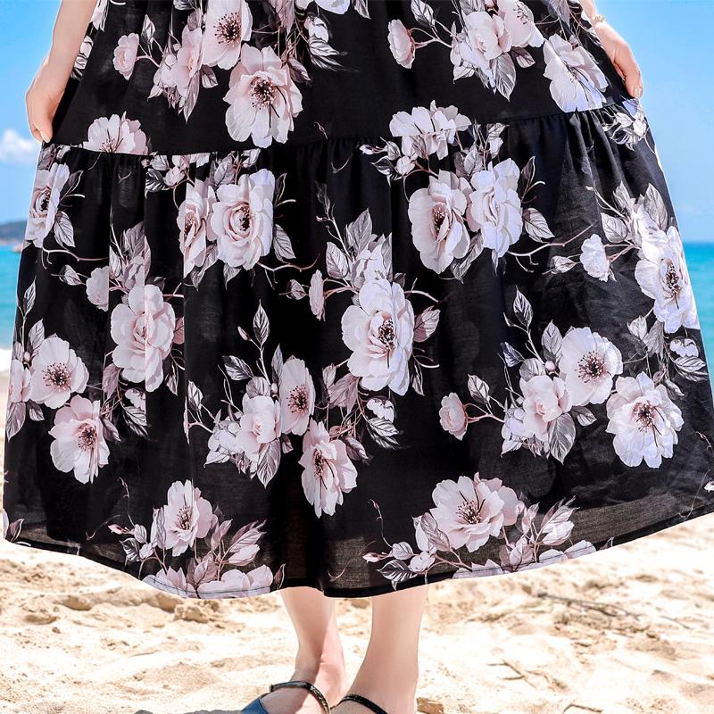 Elegantní dámské letní šaty nadměrné velikosti, ležérní volné dlouhé šaty bez rukávů, dámské vintage oblečení