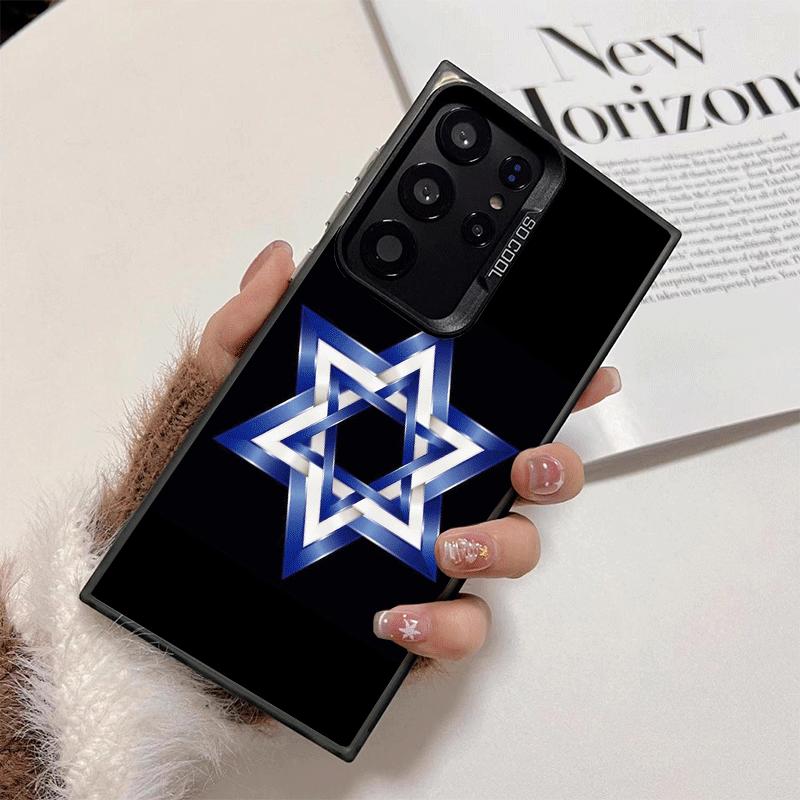 David Jewish Star Symbol Shockproof Phone Case for Samsung Galaxy S26 Edge S25 Ultra S24 FE S23 Plus S21 Cover Anti Fall Fundas