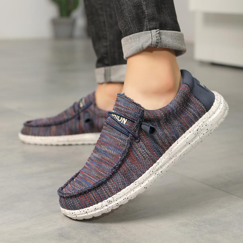 Luxury Men Sneakers Outdoor Walking Platform Sports Cover Wearing Loafers Lightweight Canvas Breathable Casual Luxury Flat Shoes