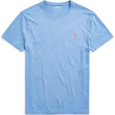 Tricou Bărbați Polo Culoare Solidă Logo Brodat Gât Rotund Croială Slim Mânecă Scurtă Topuri Albastru MNPOTSH1N821144-400