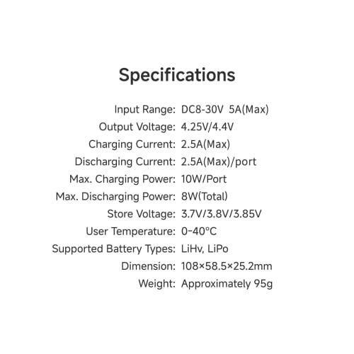 ISDT E625 Lipo Charger 6-Channel Lipo Battery Discharger