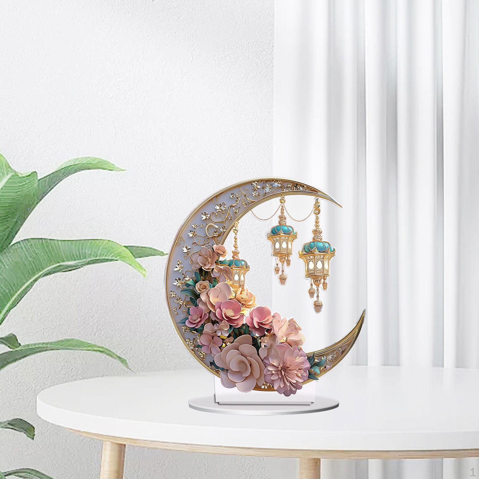 Двумерная плоская акриловая decoration Ramadan, centerpiece для стола, Eid Mubarak, декоративная для праздника Style A