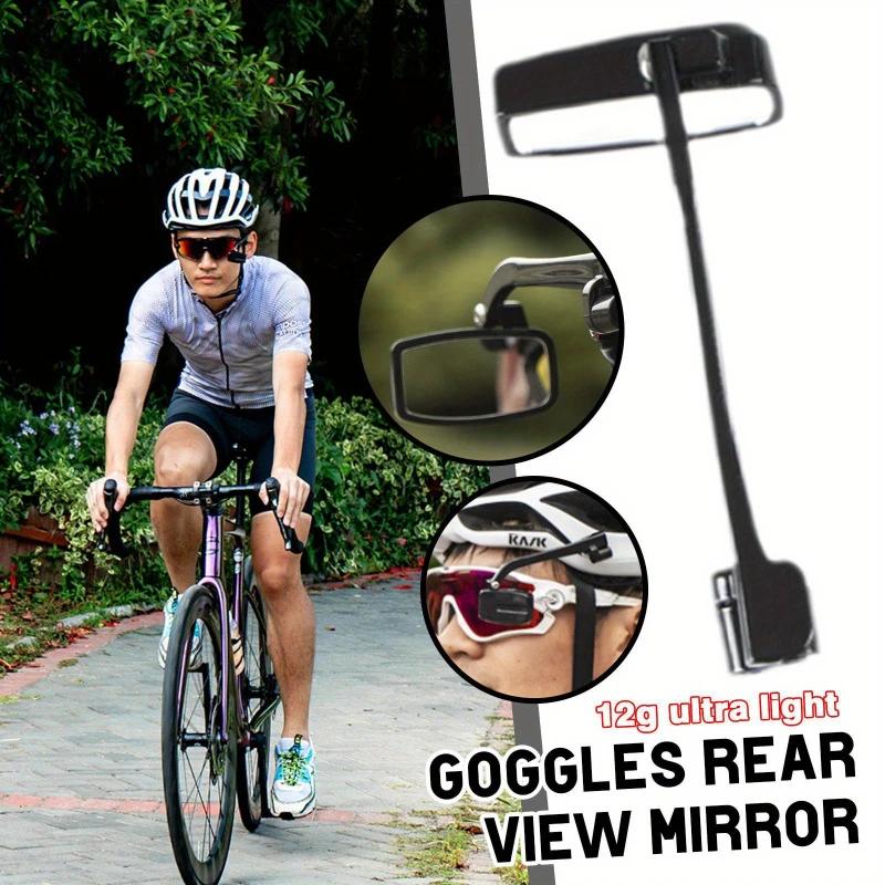 1Pc Bike Bicycle Cycling Riding Glasses Rear View Mirror 360 Rearview Adjustment Rear View Eyeglass Mount Helmet
