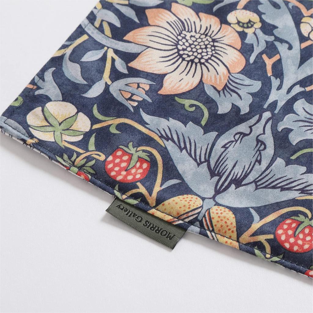 Povlak na peřinu nishikawa, bavlněný, jednodílný, Morris Gallery, jahodový zloděj, snadné nasazení a sundání rychlými patentkami, oboustranný, pratelný, vyrobeno v Japonsku