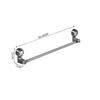 Adjustable Towel Holder Suction Cup Towel Bar Stainless Steel Accents