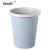 Haisidike Lidless Plastic Round Trash Can, 6-Pack