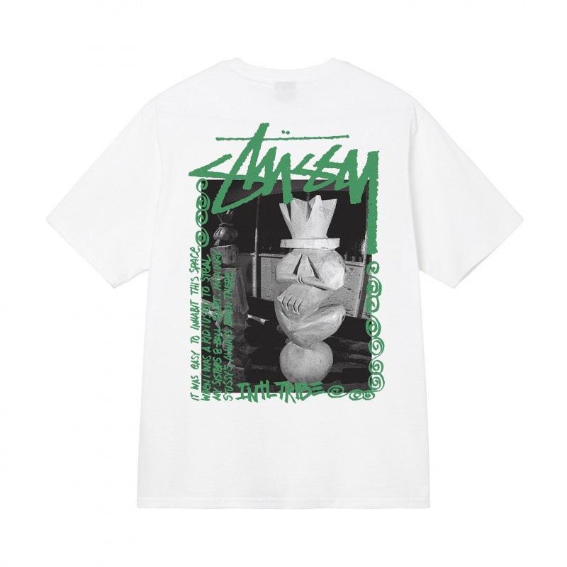 Grenzüberschreitende europäische und amerikanische Trendmarken, eine Vielzahl bedruckter Herren- und Damen-Kurzarm-T-Shirts, 220 Gramm lockere Streetwear-T-Shirts