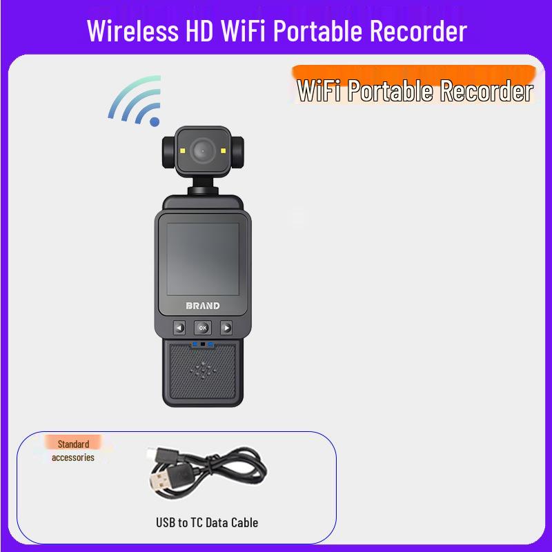 HD Infrared Pocket Camera: Action, Meeting & Law Enforcement Recorder with Screen & Back Clip