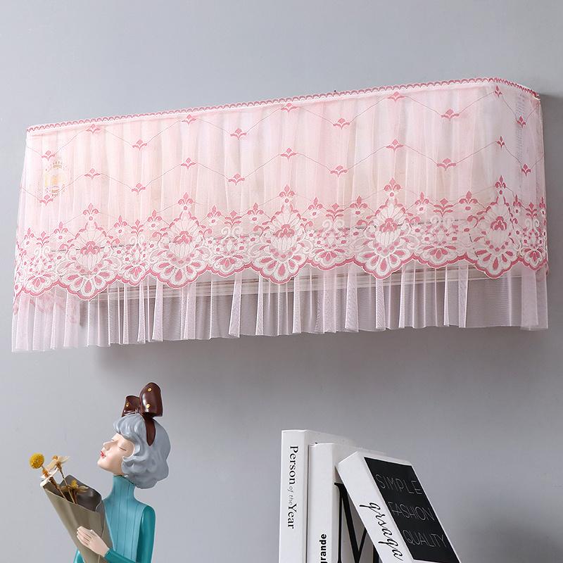 Air conditioner cover, dust cover for bedroom hanging air conditioner, durable four seasons lace hanging cover