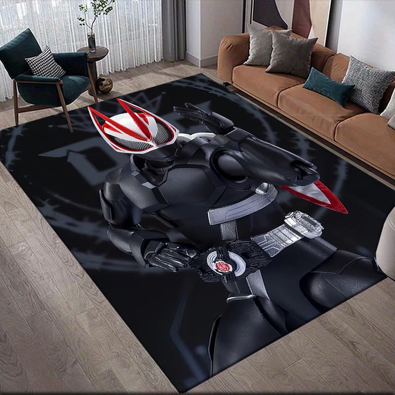

Kamen Rider mecha style graphic Square Area Rug, Non-Slip Floor Mat for Living Room, Perfect Gift for Fans.chl 60x90cm