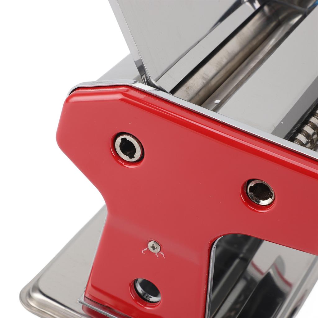 Pasta Maker Machine Stainless Steel Multifunctional Adjustable Thickness Settings Manual Roller Noodles Maker for Home Cooking