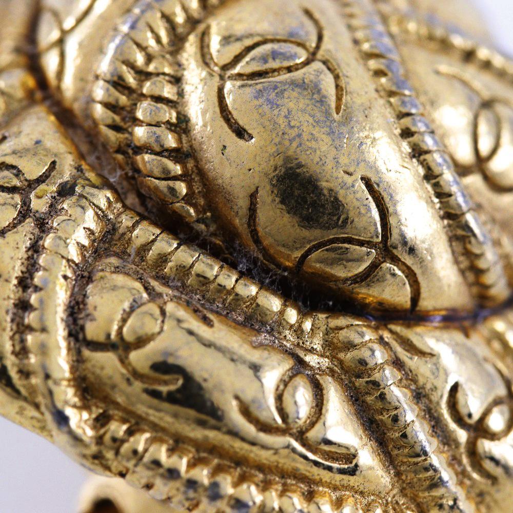 CHANEL Earring Plated Gold 30.2g Women Used