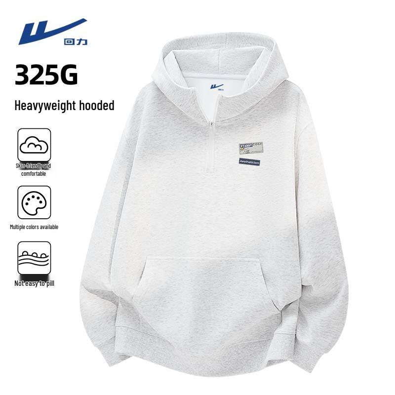 Warrior Men's Half-Zip Hooded Casual Sweatshirt