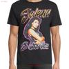 Selena Mens Airbrush T Shirt Black S M L Xl 2xl 3xl Vintage Washed Stylish Stretched Breathable Homme Soft Designer Clothes