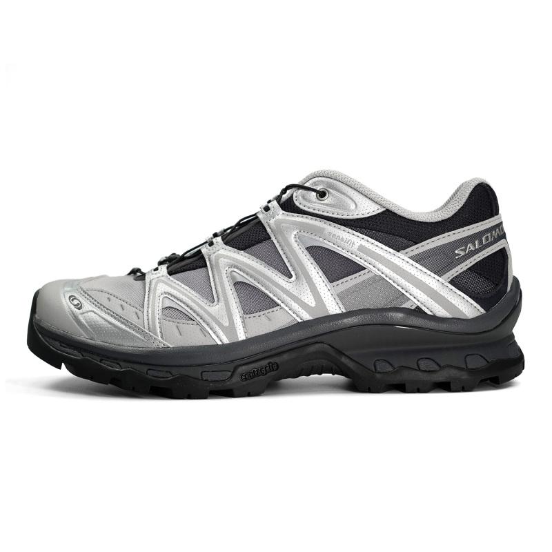 SALOMON XT Quest Cushioning, Wear Resistant Low Top Trail Running Shoes Unisex Black Silver Sneakers 478852