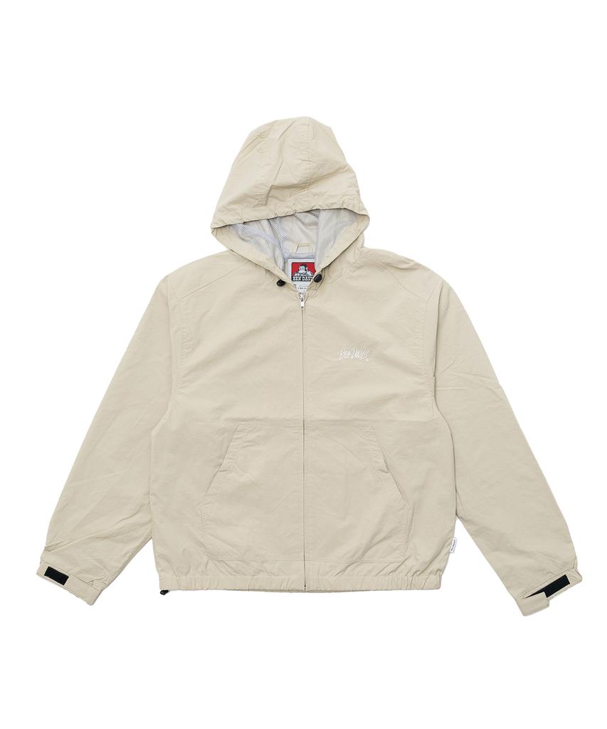 Ben Davis White Label Nylon Windbreaker Ivory