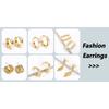 14K Gold Plated Brass With Zircon Spacer Beads Separator For Beads DIY Bracelet Necklace Making Accessories Jewelry Materials